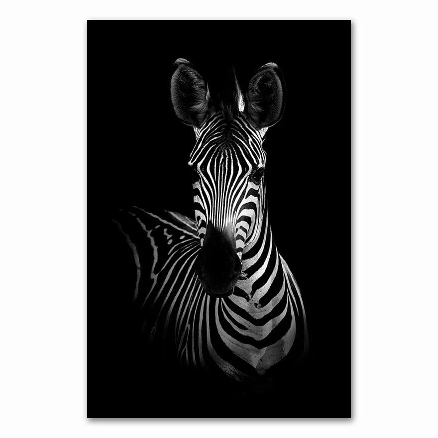 0501-07 / 40x60cm No Frame / CHINA Canvas Painting Animal Wall Art Lion Elephant Deer Zebra Posters and Prints Wall Pictures for Living Room Decoration Home Decor