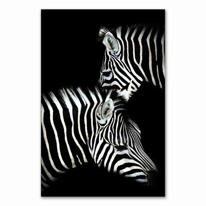 0501-14 / 40x60cm No Frame / CHINA Canvas Painting Animal Wall Art Lion Elephant Deer Zebra Posters and Prints Wall Pictures for Living Room Decoration Home Decor