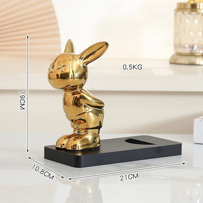 French Bulldog Wine Rack / Book Shelf: Stylish Dog Figurines for Home Interior Decoration and Table Ornaments in Your Living Room