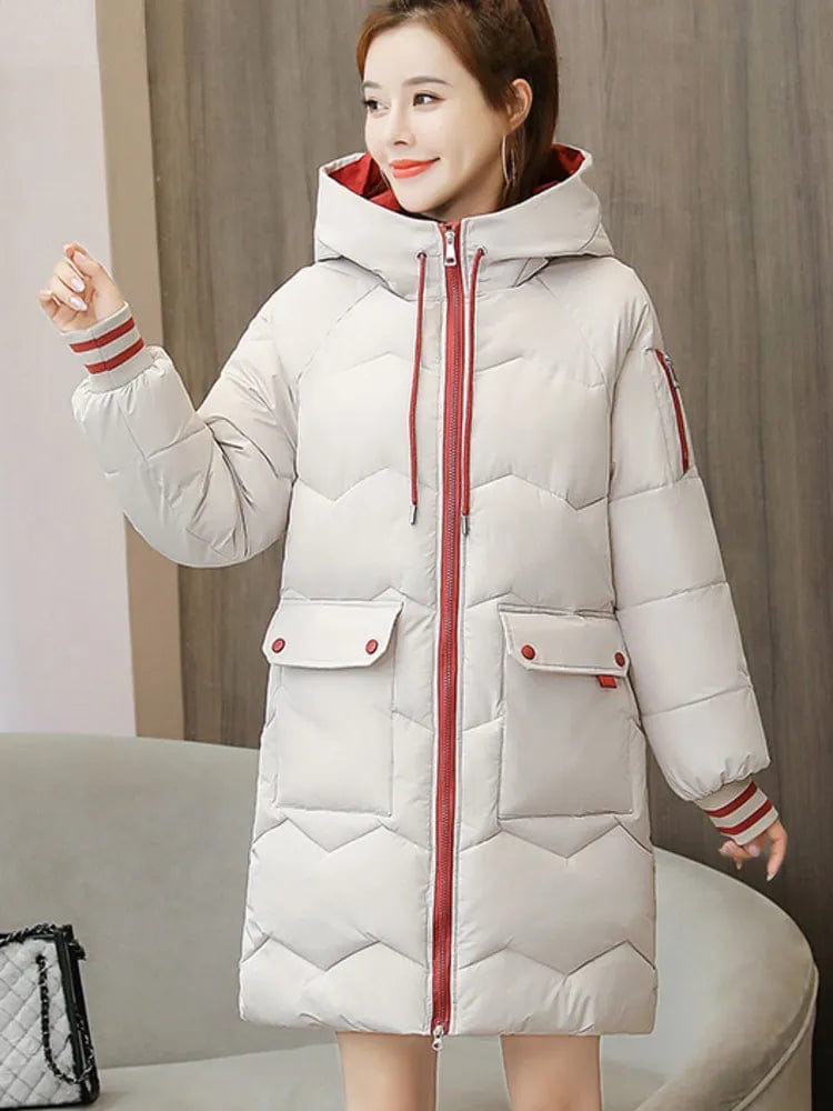 Warmth in Style: Long Hooded Parka for Women, Windproof Winter Jacket –  Zebuci