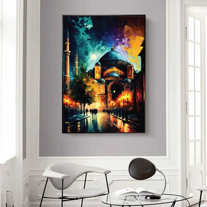 London Landscape Abstract Posters and Prints City Travel Canvas Painting Wall Art Pictures For Living Room Home Decoration Gift
