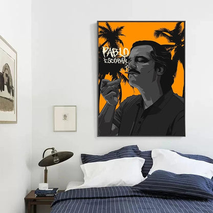 Pablo Escobar Narcos Canvas Artwork Prints Modern Wall Art