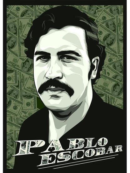 U1 / 40x60cm No Frame Pablo Escobar Narcos Canvas Artwork Prints Modern Wall Art