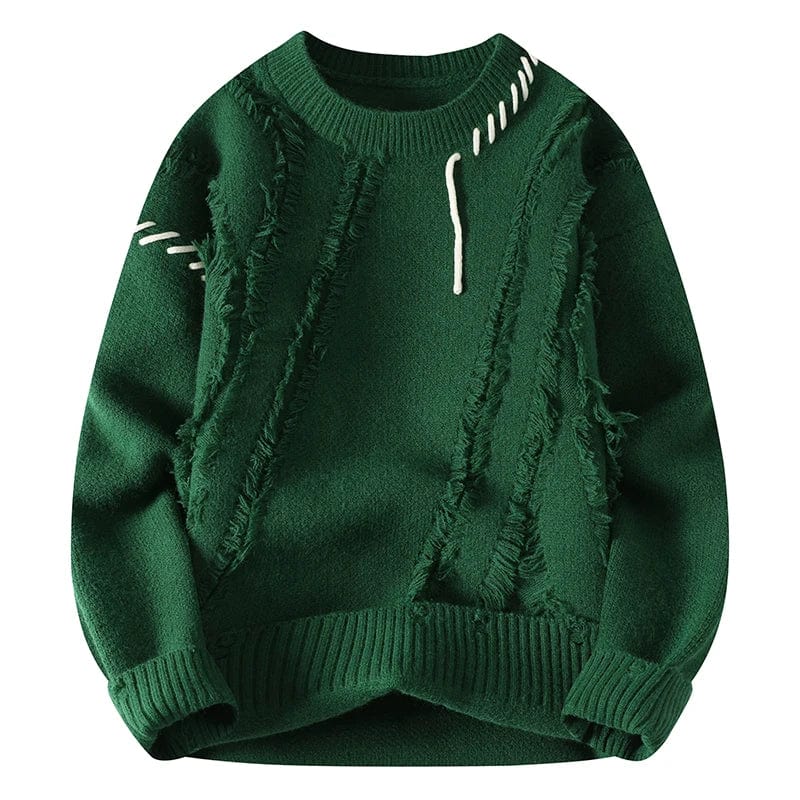 Wool Streetwear Pullover, Men's Winter Sweater