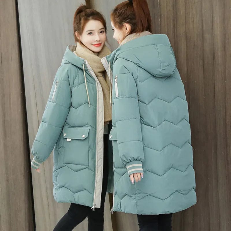 Warmth in Style: Long Hooded Parka for Women, Windproof Winter Jacket –  Zebuci